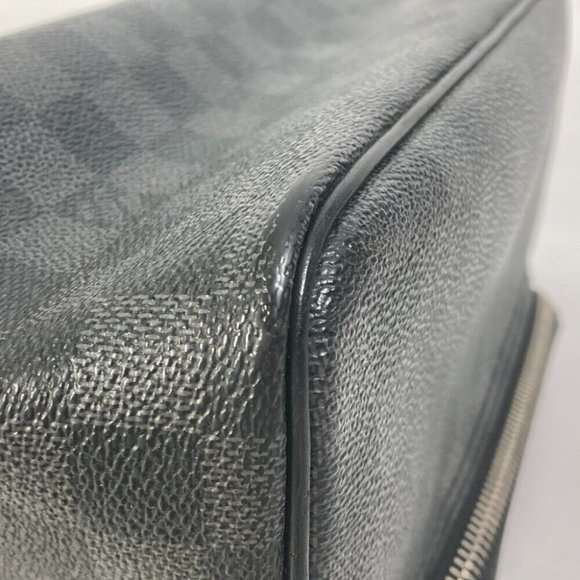 LOUIS VUITTON Damier Graphite C Cracking pouch Makeup pouch Cosmetics Pouch - Picture 6 of 16